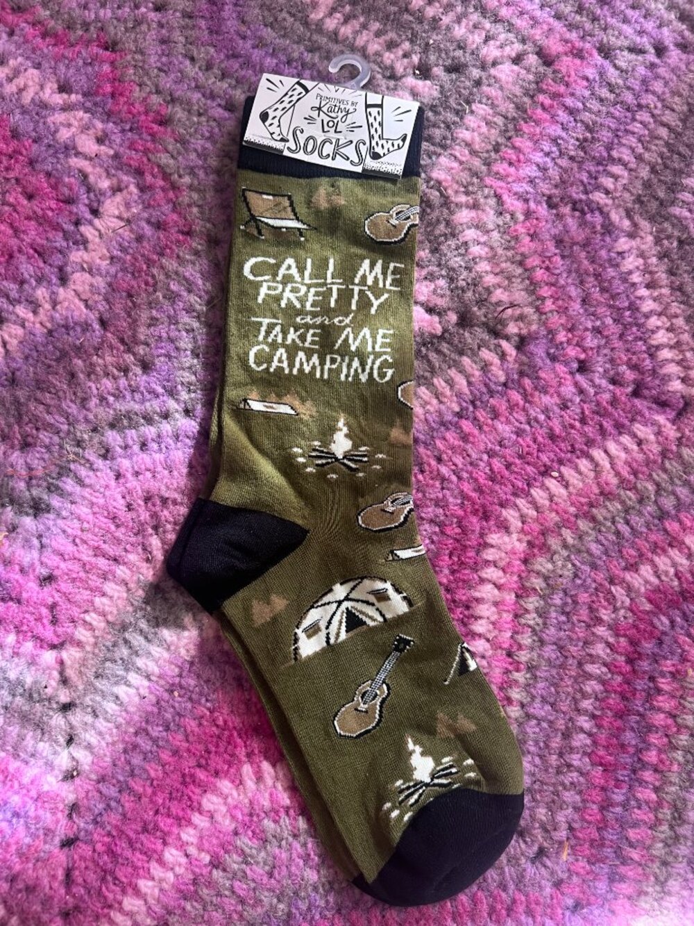 NWT Primitives by Kathy Socks, Call me Pretty and Take me Camping